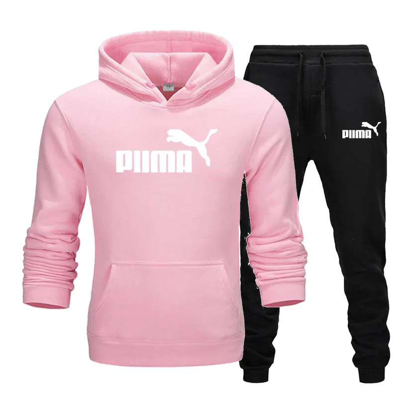 

2021 Brand Sportswear Autumn And Winter Men's And Women's Suits Fashion Hoodies + Pants Sports Suits Casual Ladies Sportswear