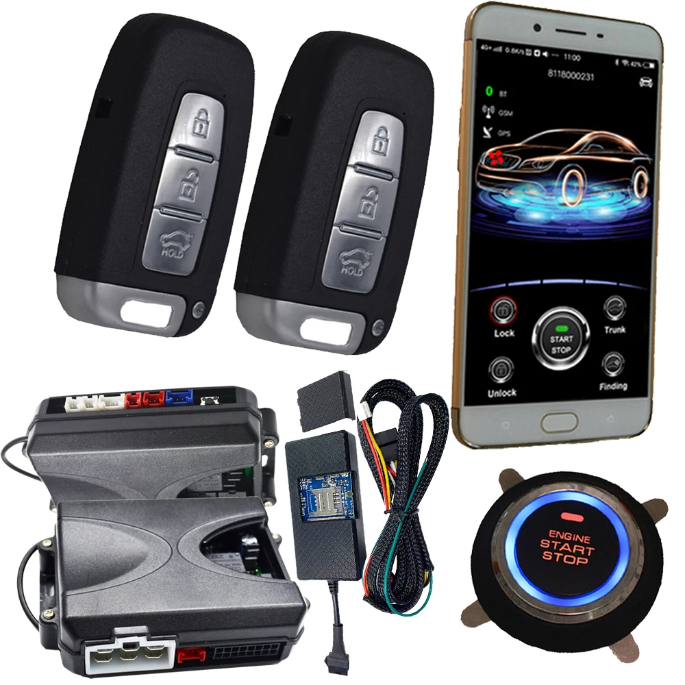 Cardot 2g gps gsm кнопочный пульт дистанционного стартера стартовый двигатель старт стоп Смарт pke автосигнализации