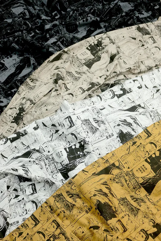 50 см * 150 комикс мультяшный принт рабочая одежда ткань хлопчатобумажная пряжа