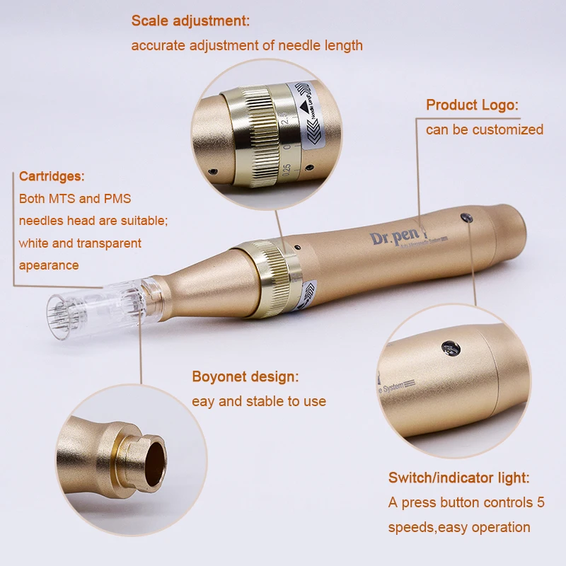 Проводная Автоматическая микро игла Dr. pen M5-C Полуперманентная вышивка подводка для глаз губ бровей Татуировка пистолет для ухода за кожей BB-Glow-Treatment