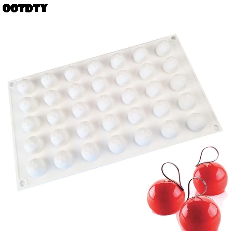 35 полости 3D круглый шар силиконовая форма для украшения торта мусс десертная