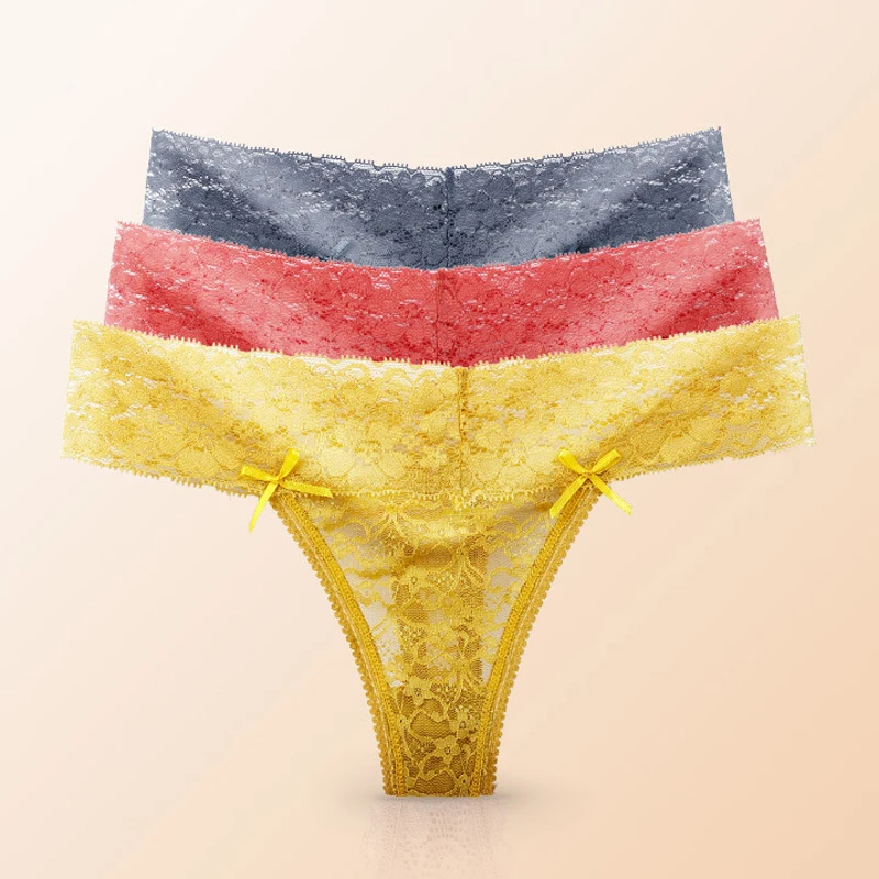 Сексуальные кружевные трусики женские стринги прозрачные с вырезами бесшовные