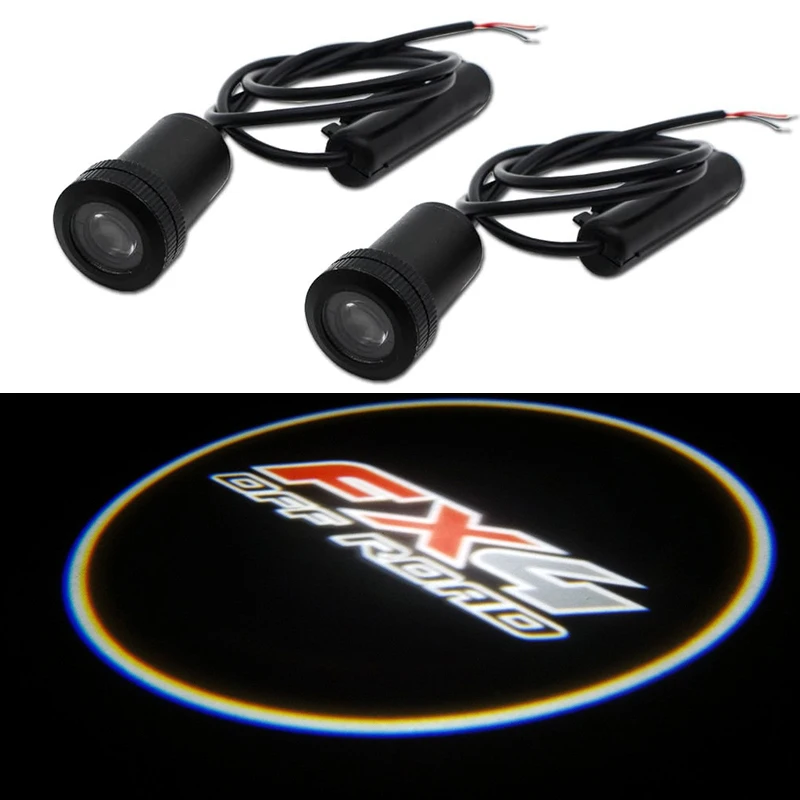 

2pcs LED Door Logo Ghost Shadow Lights LED Courtesy Door Projector Lamps For Ford F150 FX4 OFFROAD