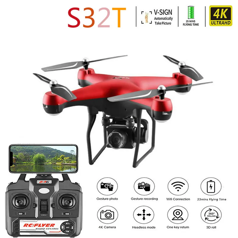 Радиоуправляемый Дрон с поворотом 1080P камера HD Антенна Квадрокоптер WIFI FPV RC