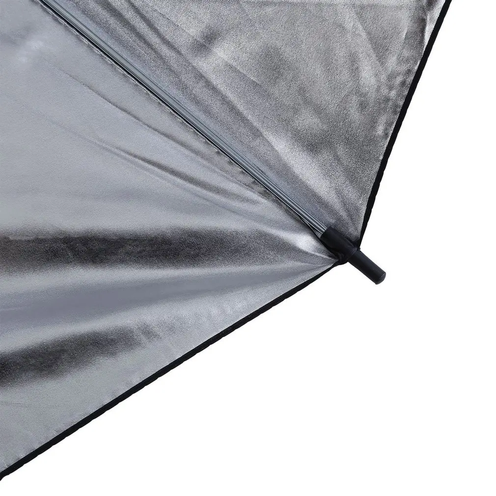

1Pcs 83cm 33" Photo Studio Flash Light Grained Black Silver Umbrella Reflective Reflector Wholesale