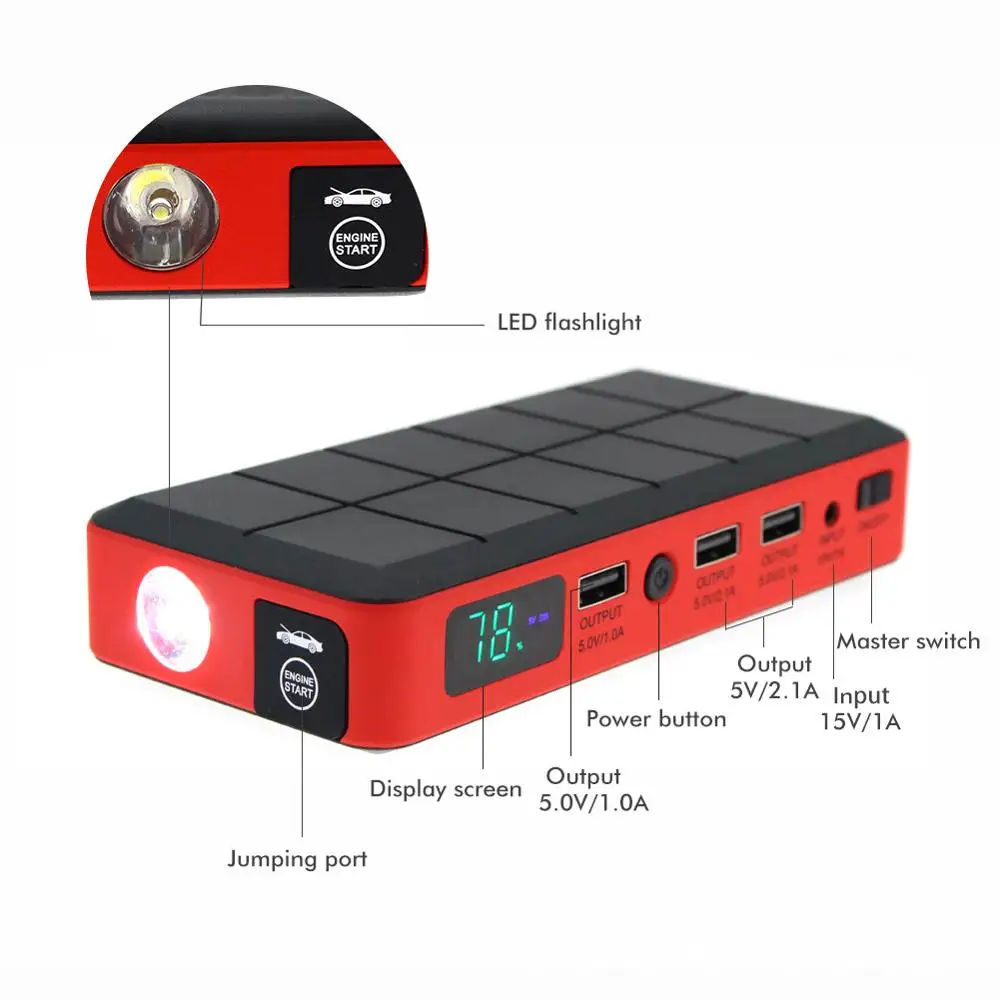 WINTUWAY автомобильное пусковое устройство 9600 мАч аварийный автомобильный внешний