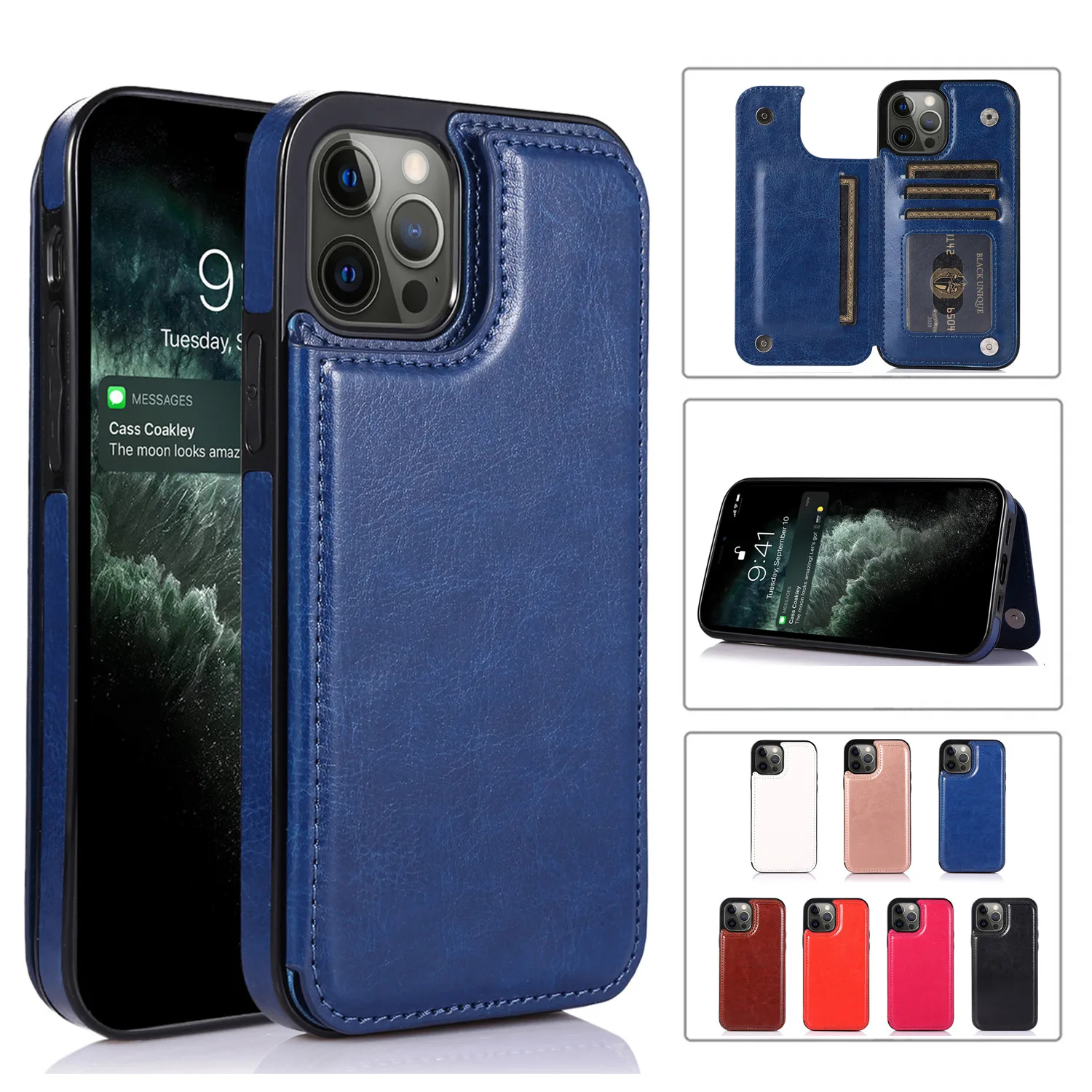 

Роскошный чехол-кошелек для iPhone 13 12 Mini 11 Pro X XS MAX XR SE 2020 8 7 6 6S PLUS, чехол с держателем для карт, кожаные чехлы для телефонов