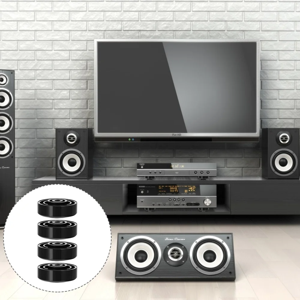 

4pcs Anti Vibration Furniture Pad Speaker Isolation Feet Pad Amplifier Cushion