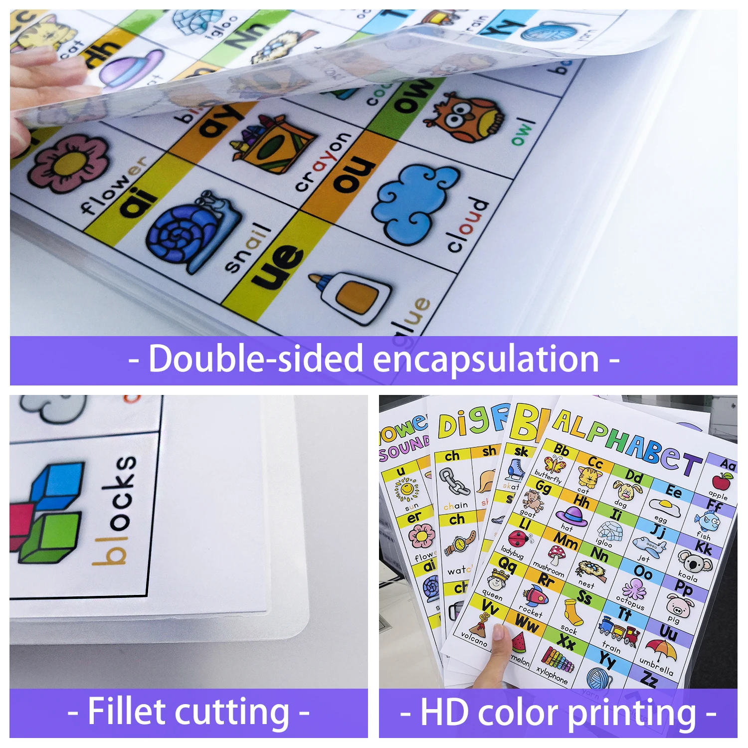 4 шт./компл. постеры для детей дошкольного возраста постер на английском языке