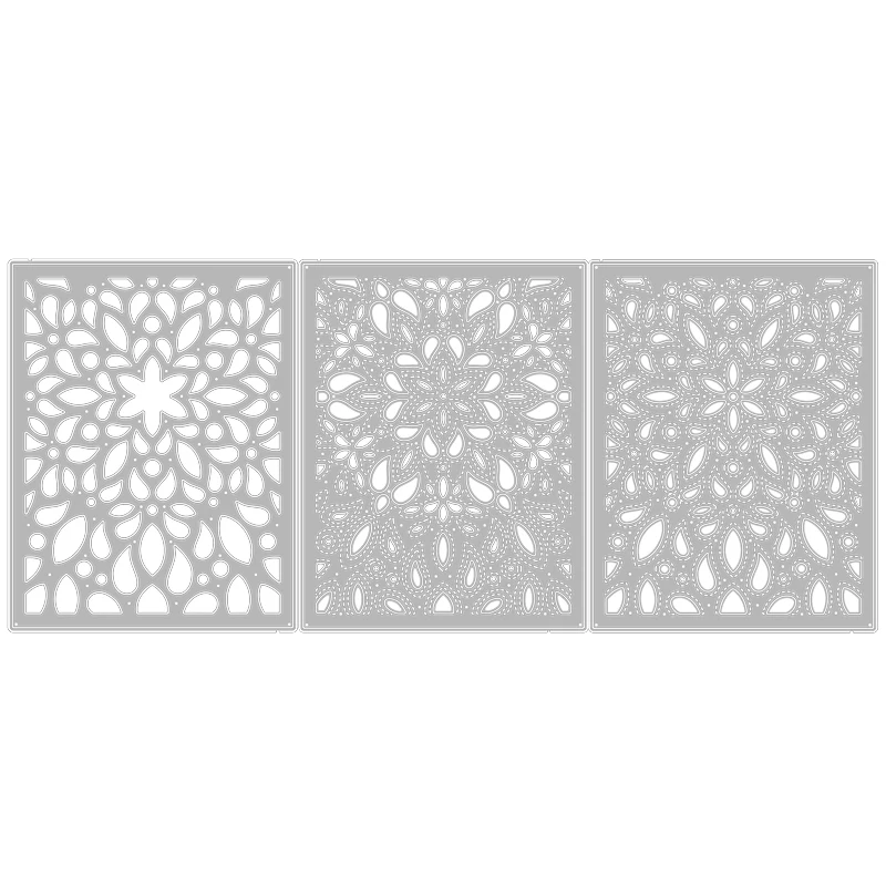 

2020 New Rectangle Background Layered Metal Cutting Dies For DIY Cut Paper Embossing Making Greeting Card Scrapbooking NO Stamps
