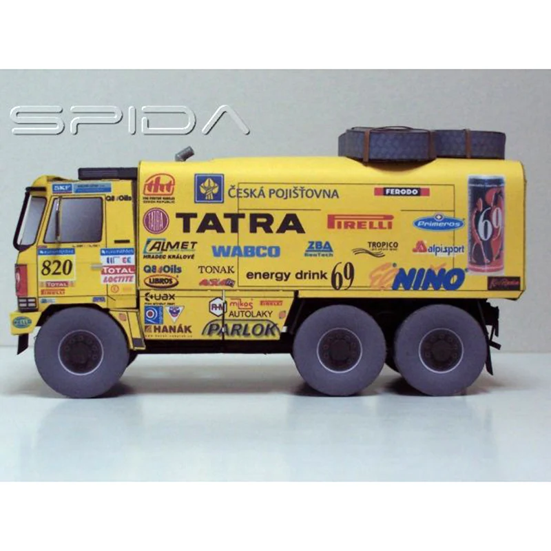 TATRA 815 VD 13 350 6X6.1 грузовик 1:53 Ралли Дакар 3D Бумага модель художественного ремесла и