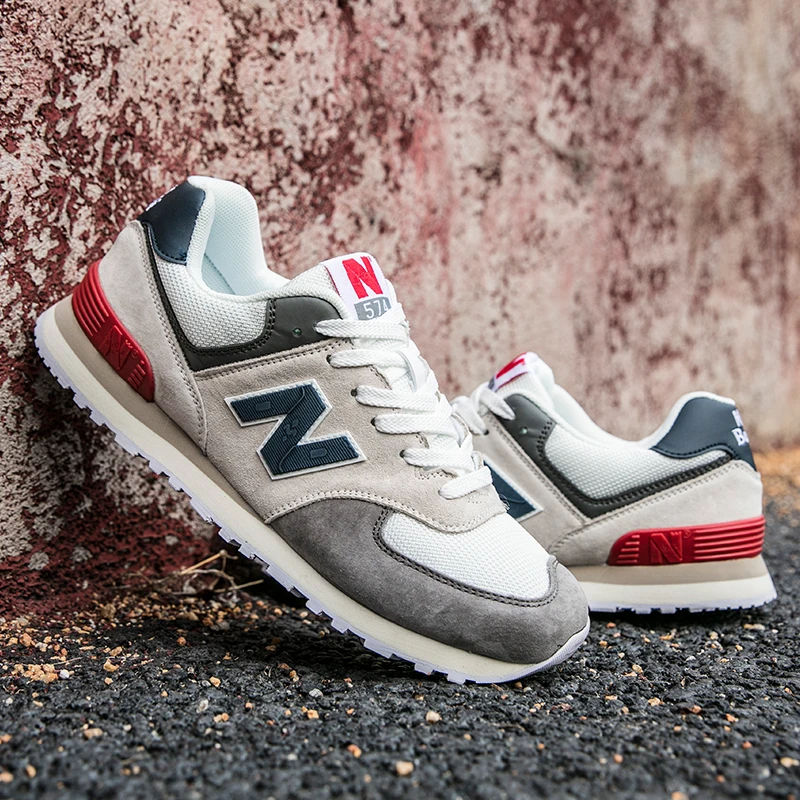 

New men's and women's leather balance shoes, New Balance NB574 jogging N-shaped shoes, Forrest Gump shoes, outdoor sports shoes