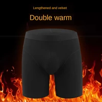 3 pack mens thermal underwear winter thick keep warm shorts add velvet long legs boxers pants boxer men underpants