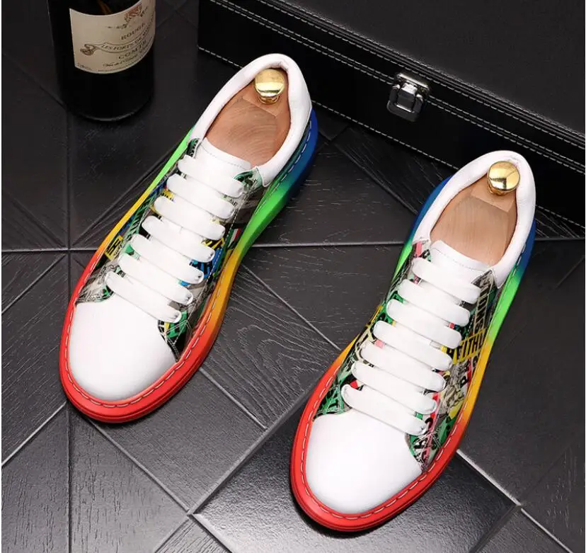 Новинка 2020 роскошные дизайнерские мужские уличные разноцветные граффити