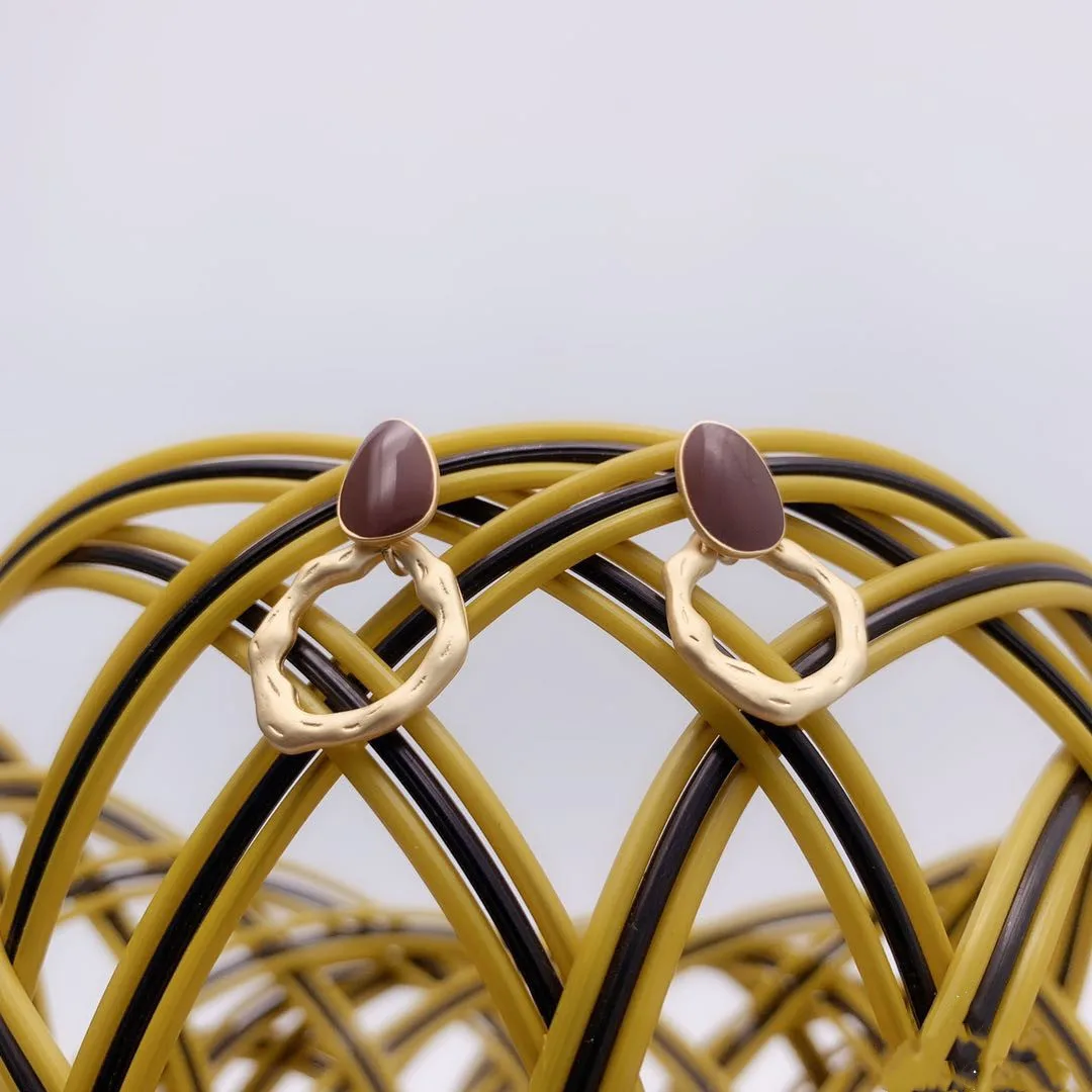 Матовые золотые серьги модные ювелирные изделия для свадебной вечеринки подарки