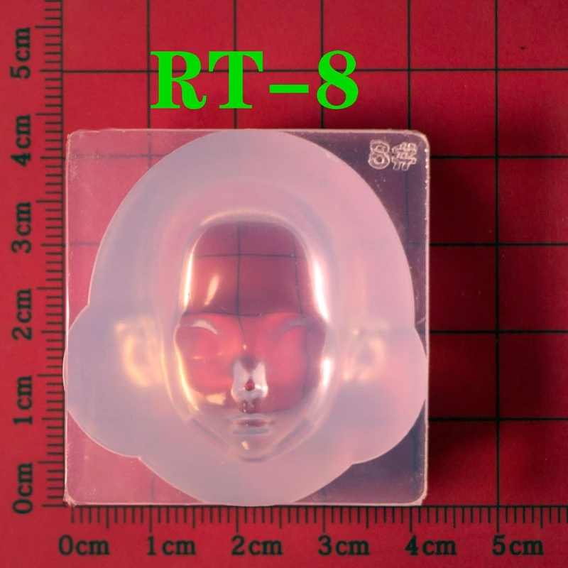 

10 Pcs Human Face 3D Doll Epoxy Resin Mold Aromatherapy Plaster Silicone Mould