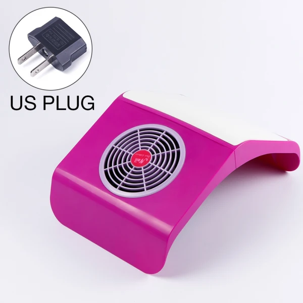 Purple US Plug 2 в 1 30000 об/мин маникюрный пылесос 65 Вт электрическая дрель для ногтей УФ-гель для ногтей маникюрные инструменты очиститель для ногтей - Цвет: Purple US Plug