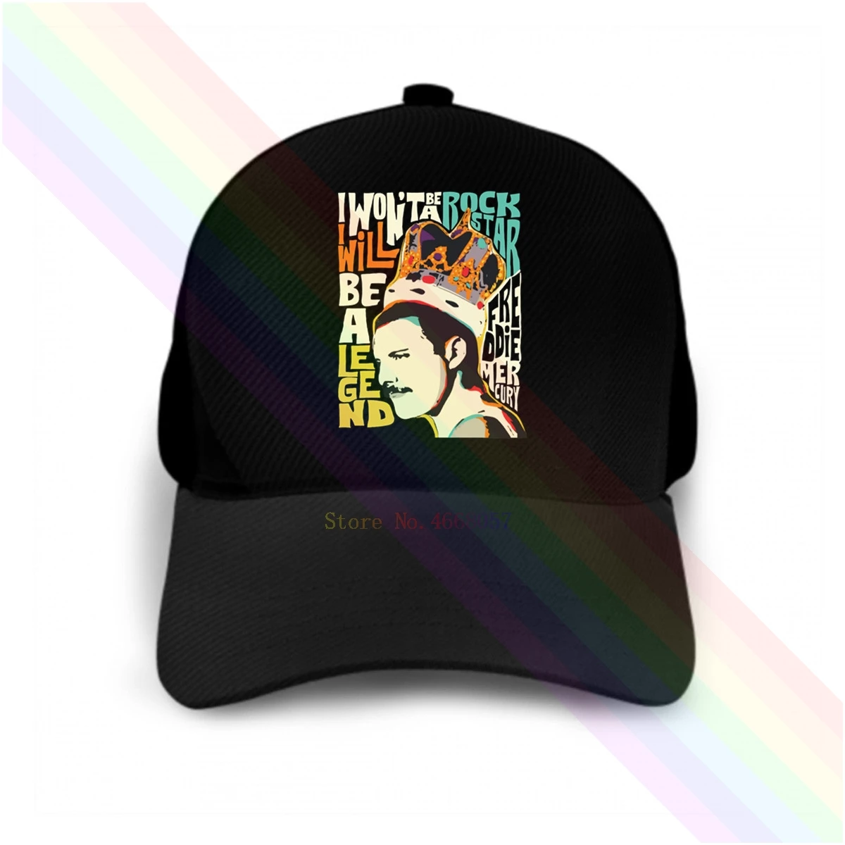 Freddie Mercury I Will Be Not A Rock Star Legend Logo 2020 новейшая черная популярная бейсболка головные
