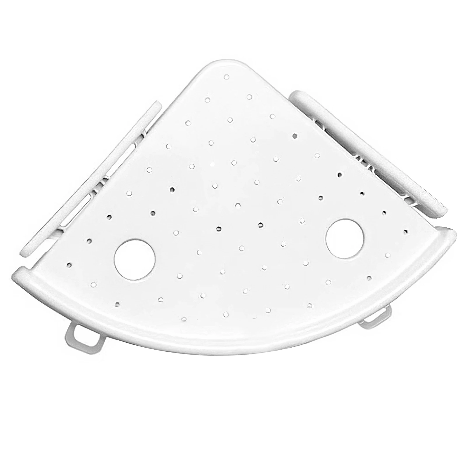 Треугольная товарная полка для настенных угловых Белый выдолбленные перфоратор