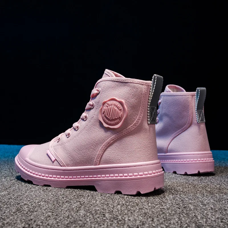 2019 г. новые зимние парусиновые Ботинки женские военные ботинки специальные