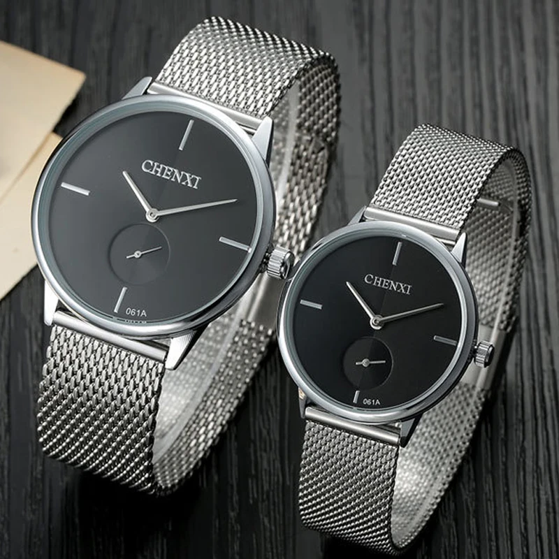 Парные часы новинка 2019 модные сетчатые для влюбленных студенческие парные