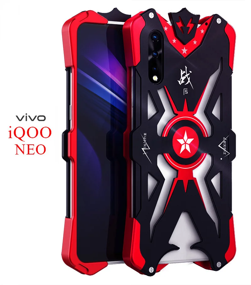 

ДЛЯ Vivo IQOO NEO роскошный новый сверхпрочный бронированный Металлический Алюминиевый Чехол VIVO Z5 V17 Neo Y7S S1 Helio P65 задний Чехол