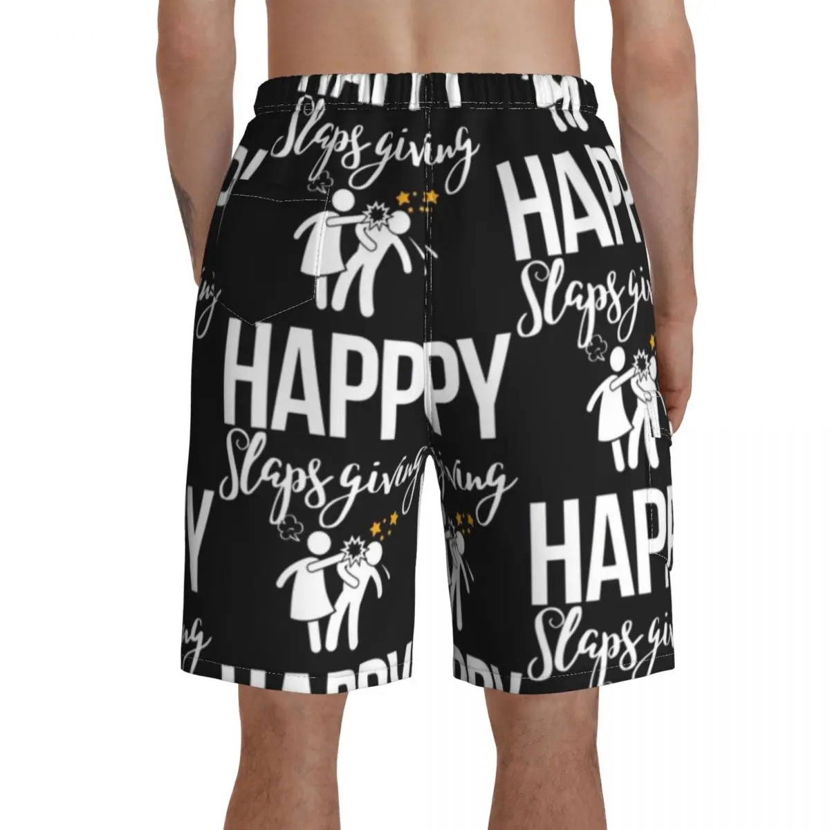 

Slap Bet Board Shorts Polyester Swimming Trunks Bathing Pattern Men Swim Trunks