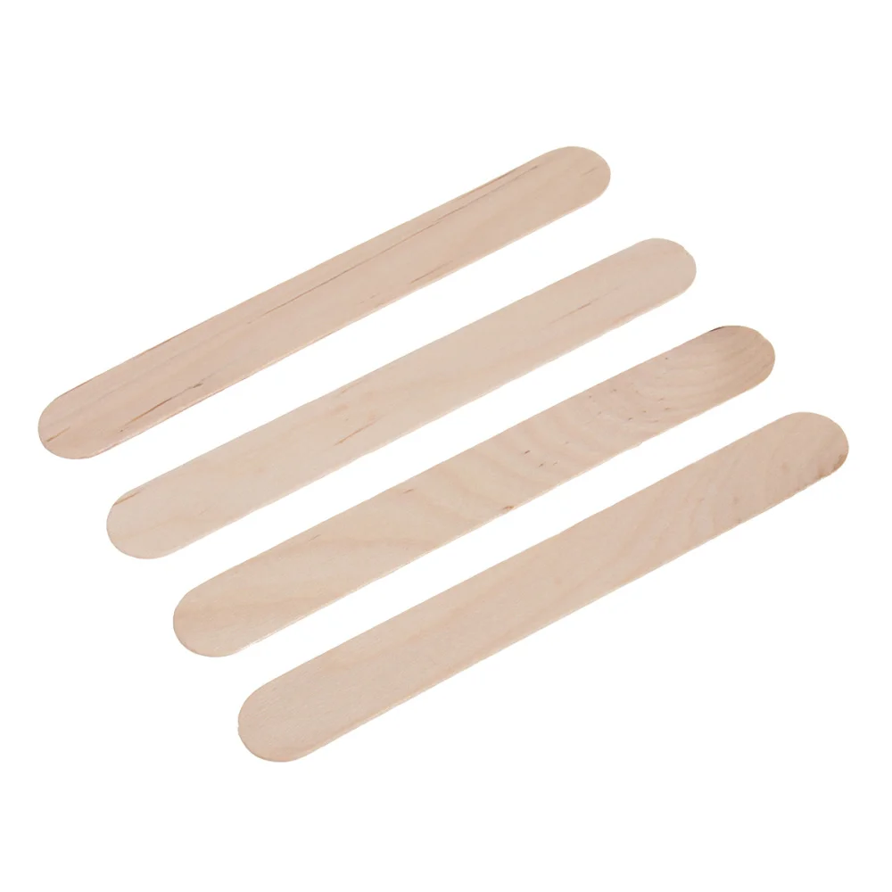 

50pcs Hair Removal Wooden Wax Applicator Sticks Wax Spatula Tongue Depressors