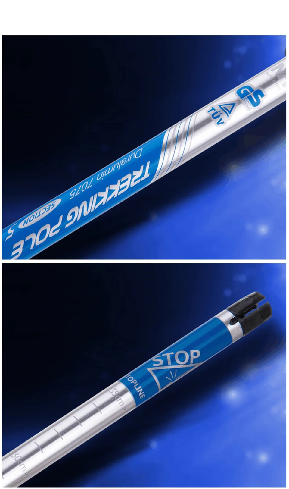 

NatureHike Outdoor Walking Sticks Ultra-light EVA Handle 5-Section Adjustable Canes Trekking Pole Alpenstock