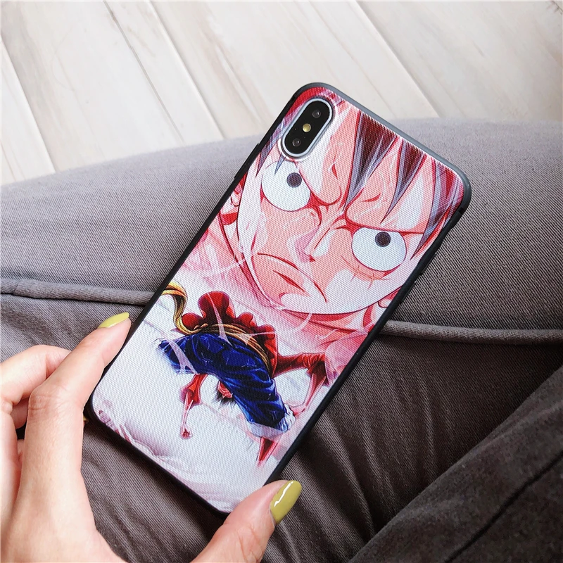Япония мультфильм один кусок чехол для iPhone 7 8 6 6s Plus X XS Max XR классический