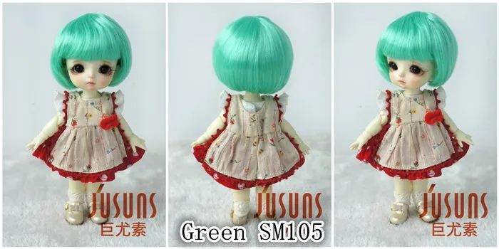 JD256 1/8 прекрасные куклы bjd парики Размер 5-6 дюймов короткие кукольные Парики Модные кукольные аксессуары