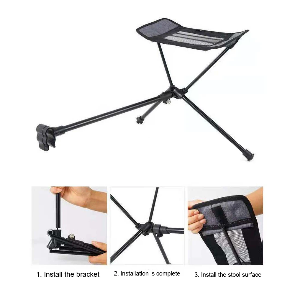 

Складная подставка для ног для кемпинга, портативное кресло с откидывающейся спинкой для ног