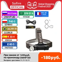 sofirn sp40 headlamp led cree xpl 18650 usb rechargeable head lamp 1200lm bright outdoor fishing headlight magnet tail cap