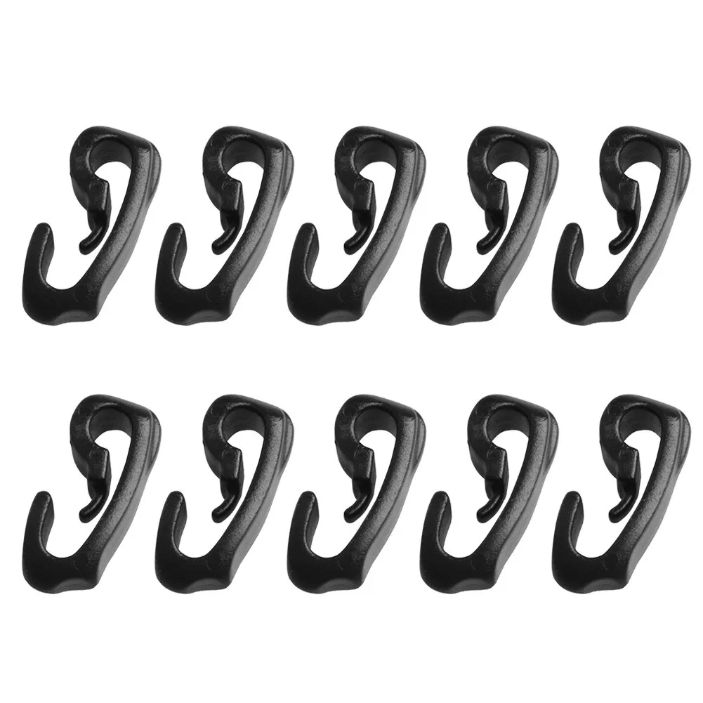 

10pcs Plastic Snap Clip Hooks Outdoor Camping Carabiner Buckle Outdoor Tent Parts Fixing Tent Accessories