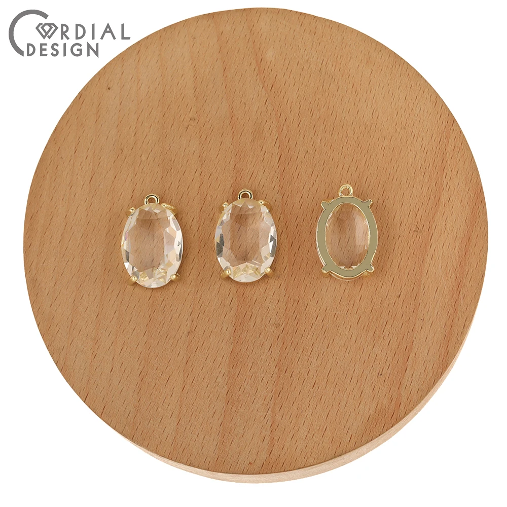 

Cordial Design 50Pcs Jewelry Accessories/Hand Made/Geometry Shape/Jewelry Findings & Components/Rhinestone Pendants/DIY Charms