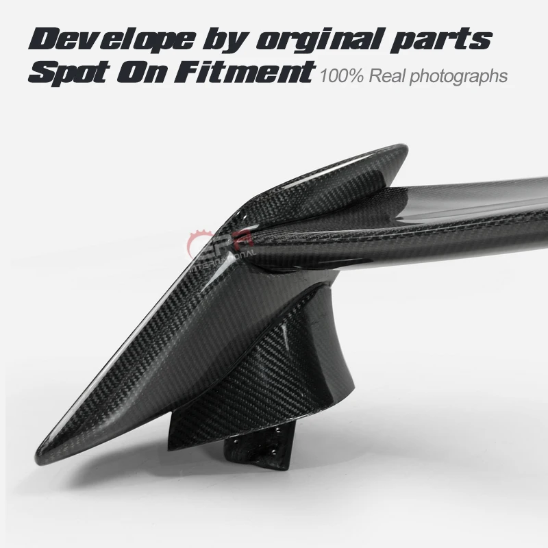 Для Civic Type R FK2 2015-2017 OEM задний спойлер (5 дверных люков) крыло из углеродного волокна
