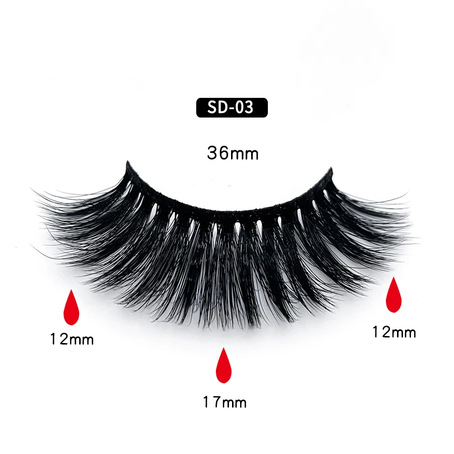 Clotobeauty 3d норковые ресницы накладные ресницы натуральные толстые длинные объемные ресницы тонкие Накладные ресницы макияж расширение-SD