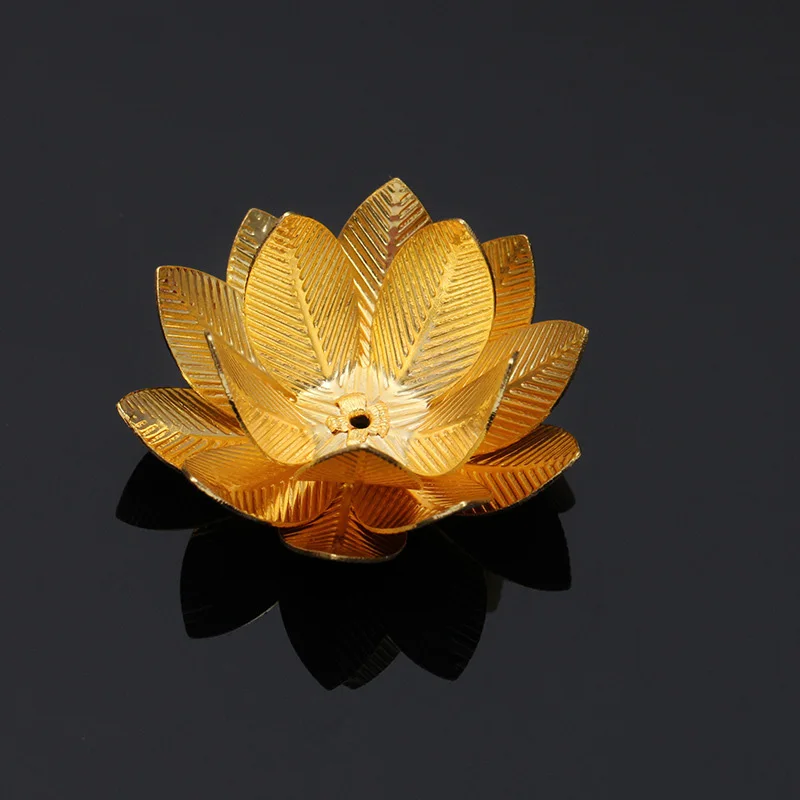 Mibrow 5 шт./лот золотистые серебристые 26 мм медные шапочки для бусин в форме цветка