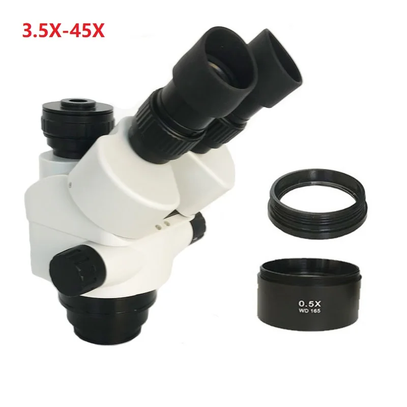 Новая модель 3.5X-90X Simul фокусным расстоянием Тринокулярный бинокулярный стерео