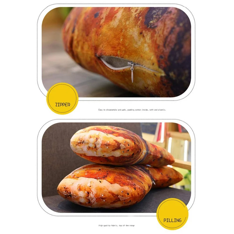 3D имитация жареная курица ног Подушка &amp домашняя декоративная пищевая яркая