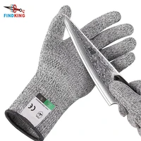 findking 4 size kitchen cutting gloves food grade level 5 protection safety home garden cuts resistant glove pro kitchen gadgets