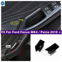 front door handle armrests storage box phone tray accessory cover for ford focus mk4 puma 2019 2021 plastic accessories