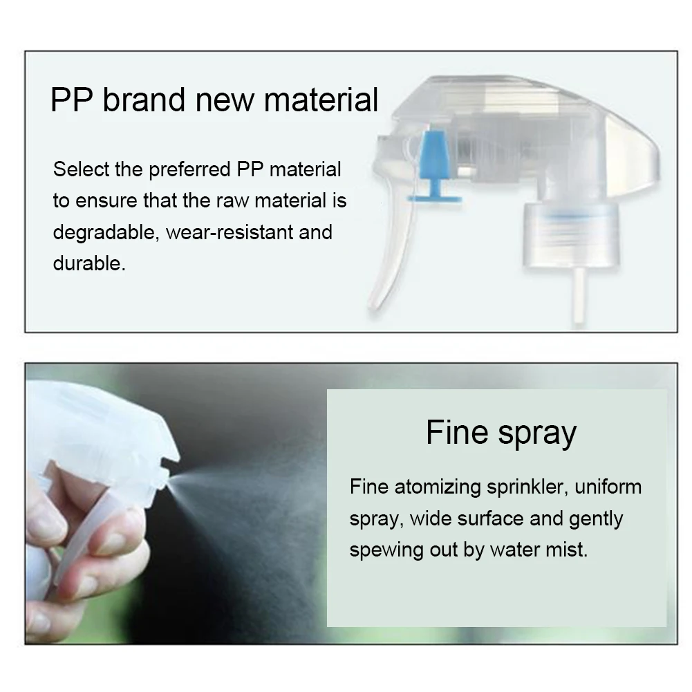 

5Pcs 24/410 Plastic Kitchen Cleaner Mist Trigger Spray Bottle Nozzle Pump Heads