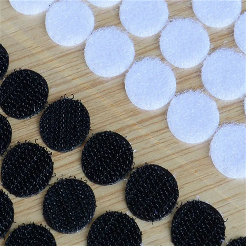 50 пар прочных круглых самоклеящихся клейких лент диаметр 15/20/25/30 мм Velcros DIY