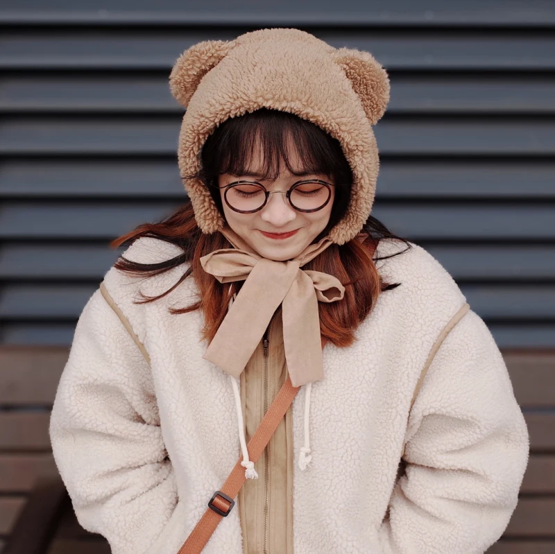 Kawaii sweet lolita Japonais Mignon Lapin Princesse fait main hiver chaud écharpe 