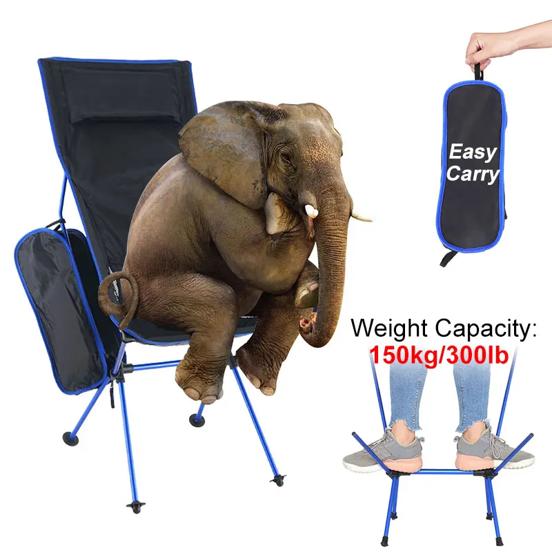 Портативный сверхсветильник складной стул для барбекю кемпинга рыбалки отдыха