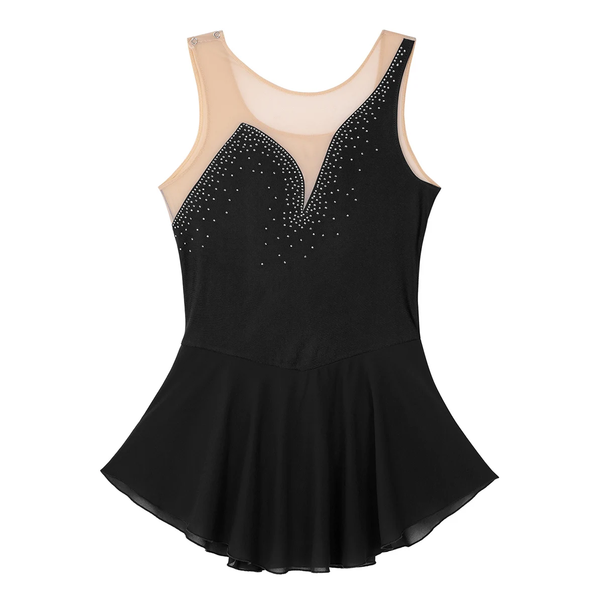 Элегантное женское платье для балета балерины с блестками шифоновое