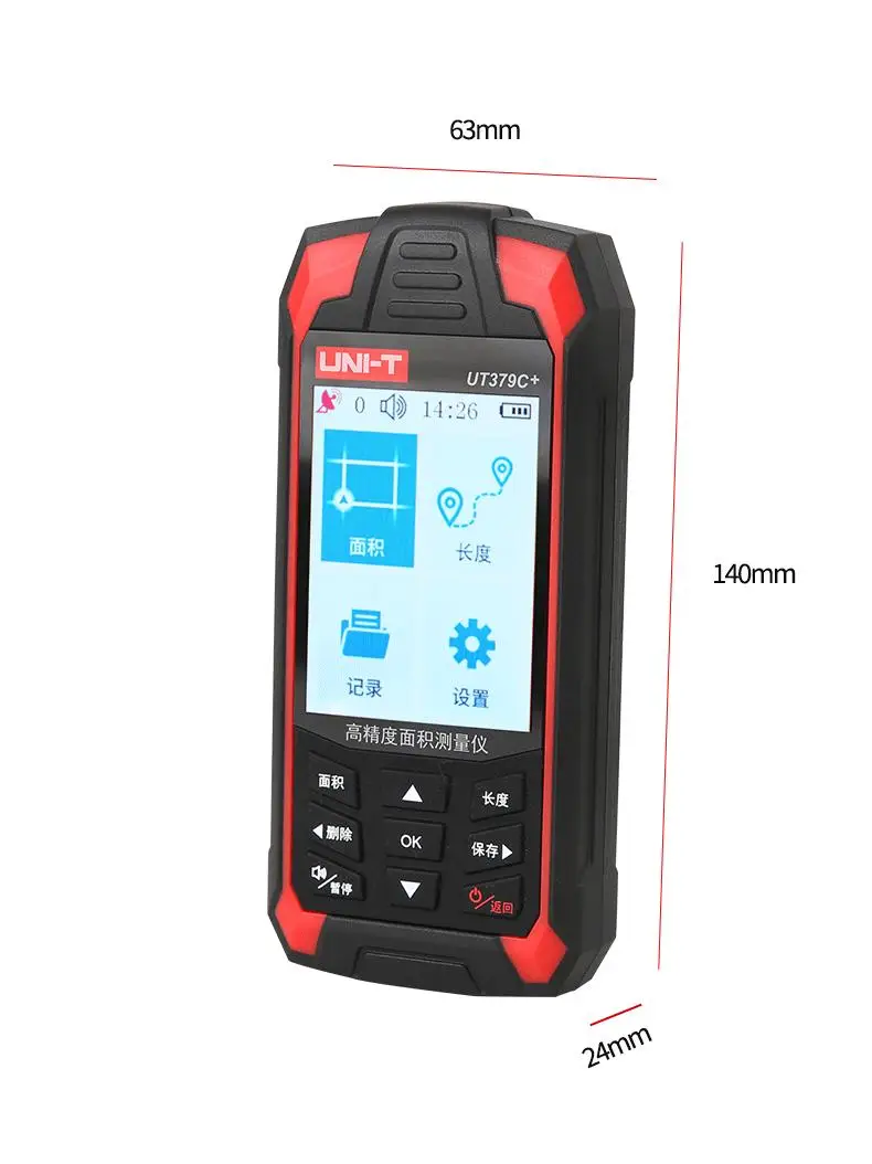 UNI-T UT379C + акр измерительный прибор высокоточный GPS для измерения площади Земли