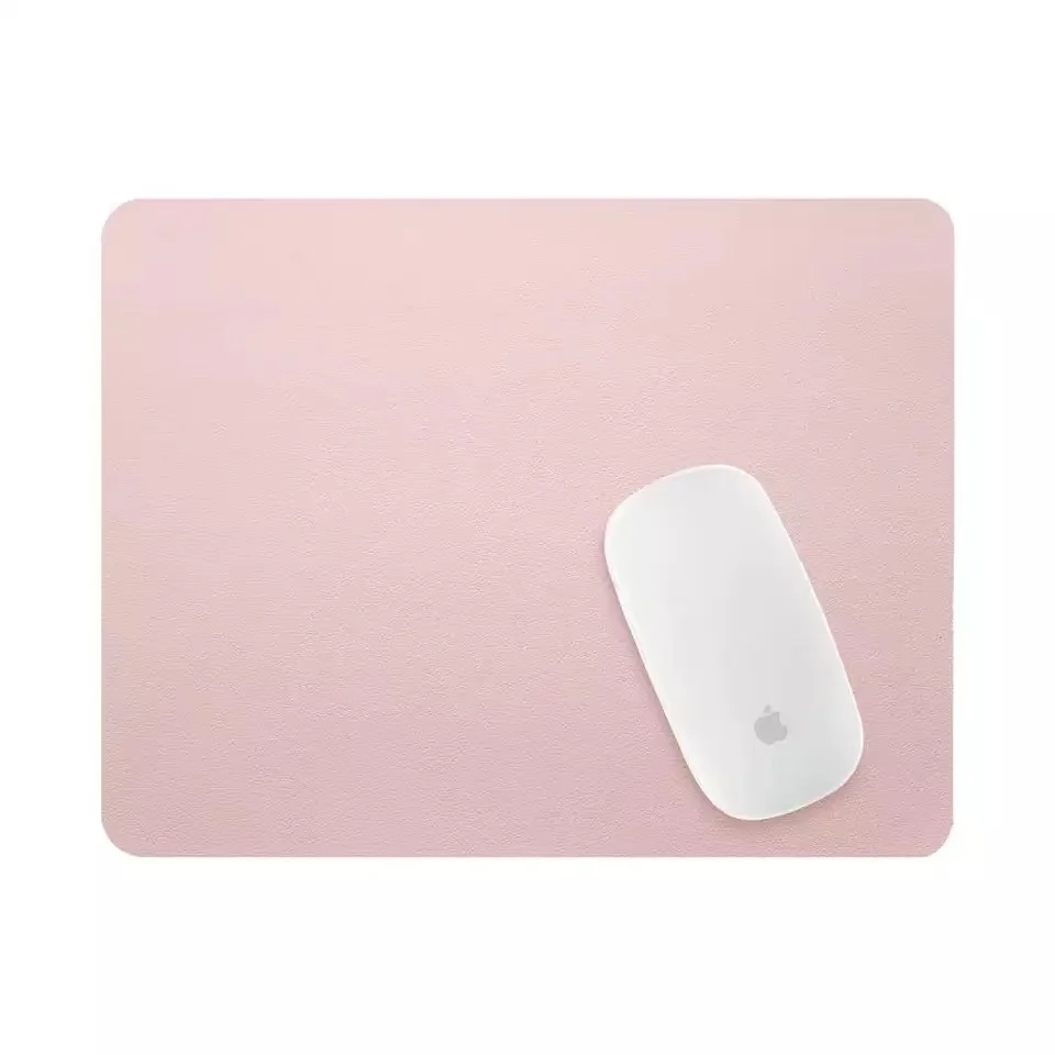 

PU Leather Mouse Pad, Dual-Sided Mouse Mat, Waterproof Mouse Pad with Stitched Edge Desk Mouse Pad for Gaming Office Work Home