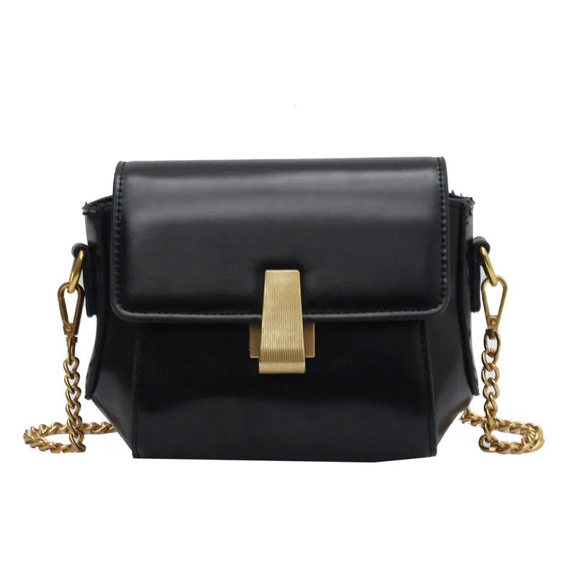 

Luxury Chain Small Crossbody Bags for Women Winter Trend Vintage Pu Leather Shoulder Bag Branded Simple Design Female Handbags